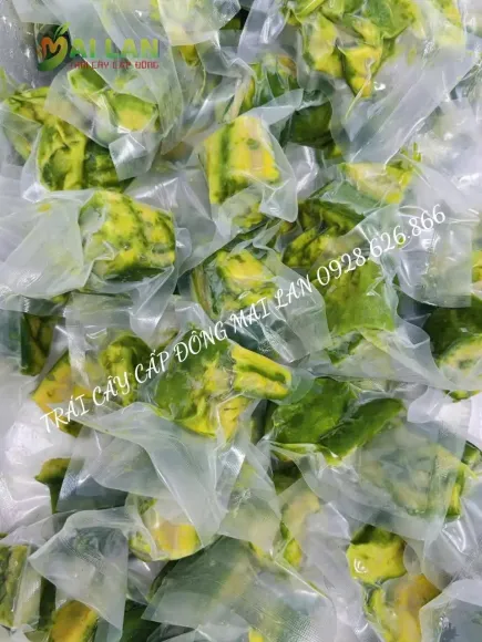 Bơ Đông Lạnh 100gr | Bơ Cấp Đông Nông Sản Mai Lan Nguyên Chất 100%